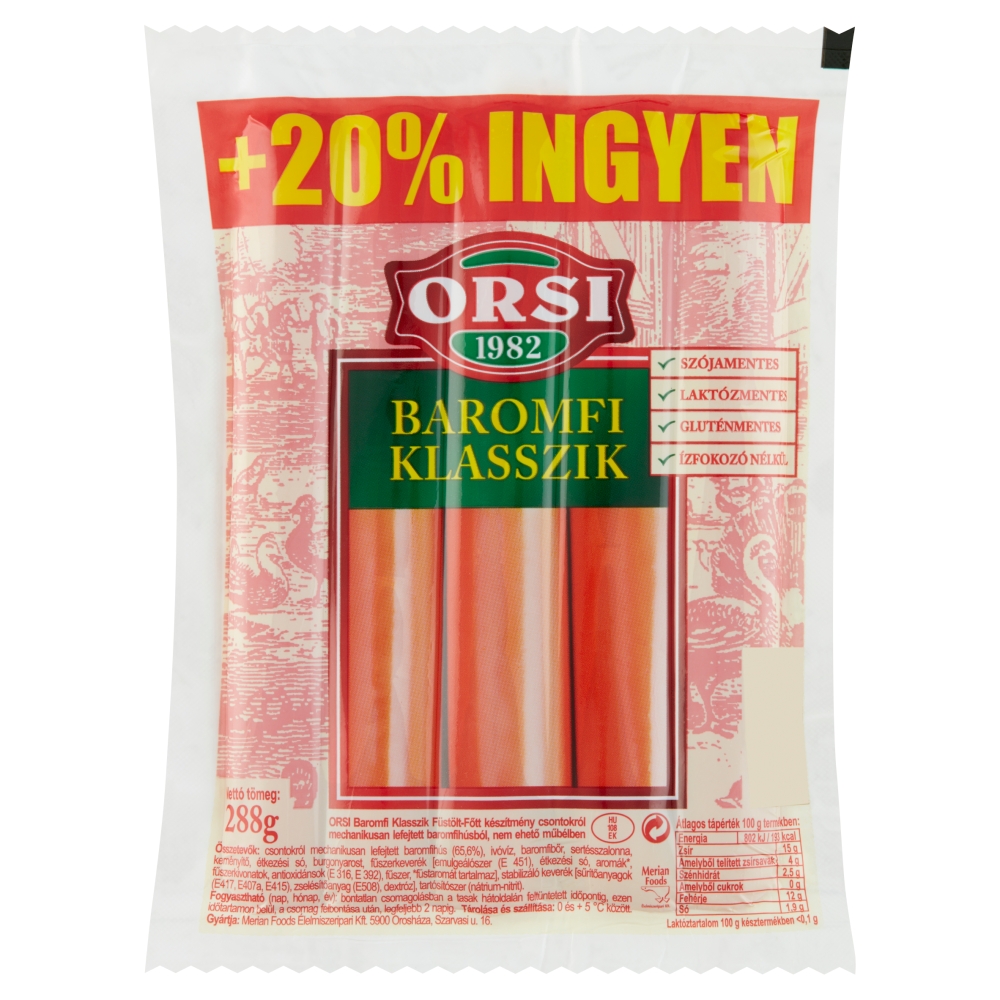 Orsi Baromfi klasszik 240g+20%